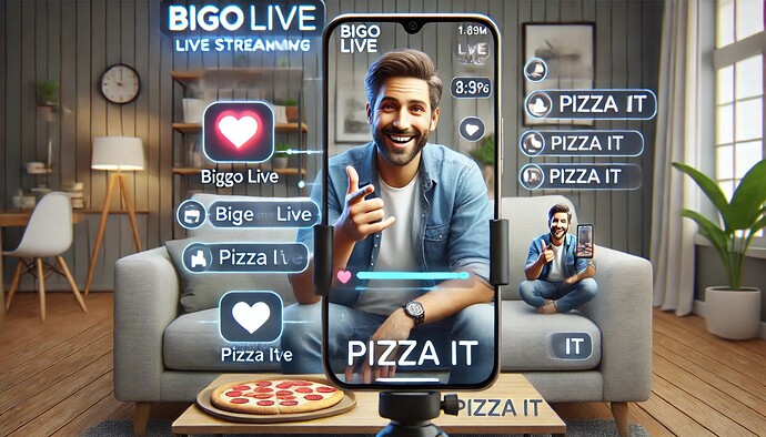 BIGO LIVE BROADCASTER UFFICIALE PIZZA IT